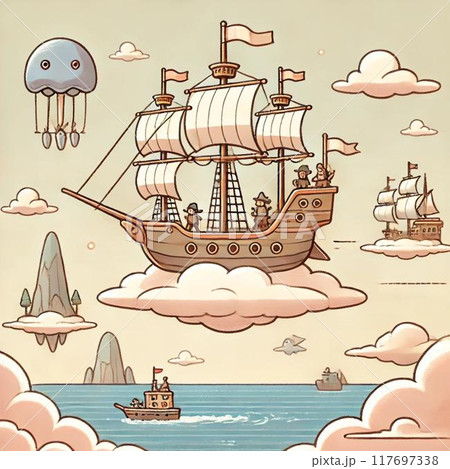 空飛ぶ船の冒険 117697338