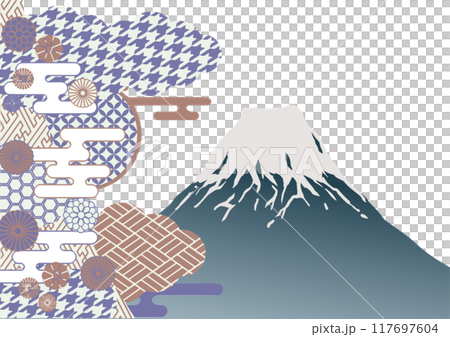 山と和柄 117697604
