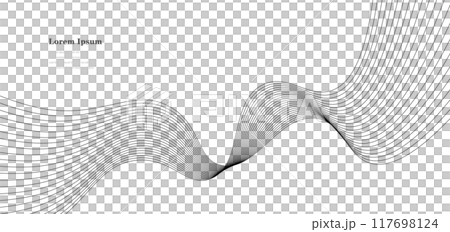 幾何抽象基因黑白波科學背景 幾何抽象基因黑白波科學背景 117698124