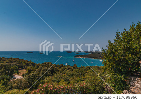 Beautiful of historic Vrsar on the Istrian peninsula. Vrsar Croatia 08.07.24 117698960
