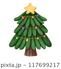 Christmas tree with lights 117699217