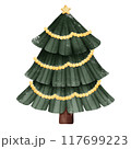 Christmas tree with lights 117699223