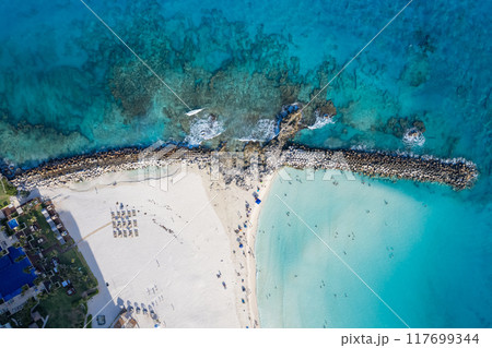 Aerial view of Punta Cancun, Mexico Aerial view of Punta Cancun, Mexico 117699344