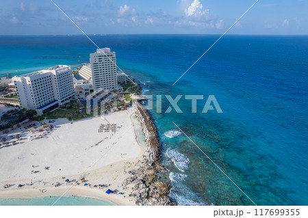 Sunset at Playa Gaviota, Cancun 117699355