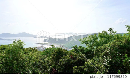 慶良間諸島座間味島の高月山展望台から見える風景 117699830