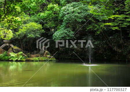 尾山神社の噴水 尾山神社の噴水 117700327
