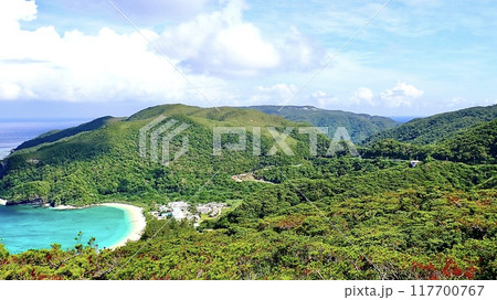 慶良間諸島渡嘉敷島の照山展望台から見える風景 117700767