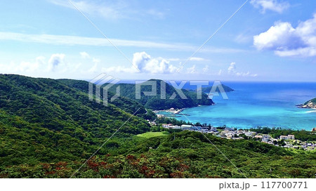 慶良間諸島渡嘉敷島の照山展望台から見える風景 117700771