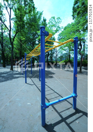 公園の遊具うんてい 公園の遊具うんてい 117701914