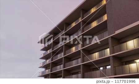 夕焼けのマンション 夕焼けのマンション 117701996