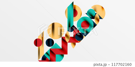 Geometric neo patterns. Abstract background for covers, banners, flyers and posters and other templates Geometric neo patterns. Abstract background for covers, banners, flyers and posters and other templates 117702160