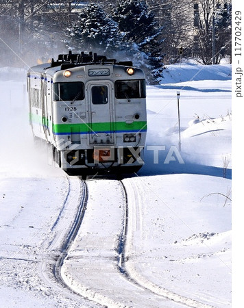 雪の中を走るキハ 雪の中を走るキハ 117702429