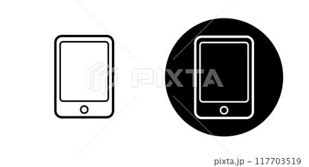 タブレット・スマートフォンのアイコン素材 タブレット・スマートフォンのアイコン素材 117703519