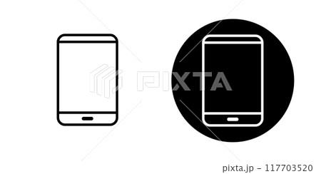 タブレット・スマートフォンのアイコン素材 タブレット・スマートフォンのアイコン素材 117703520