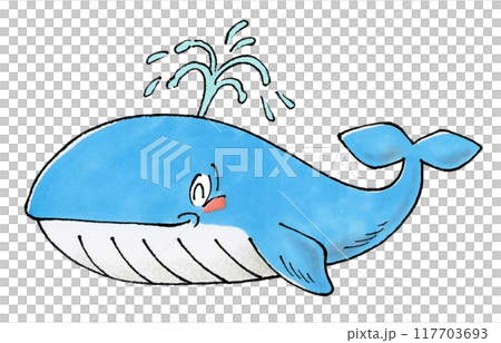 潮を吹くクジラ 潮を吹くクジラ 117703693