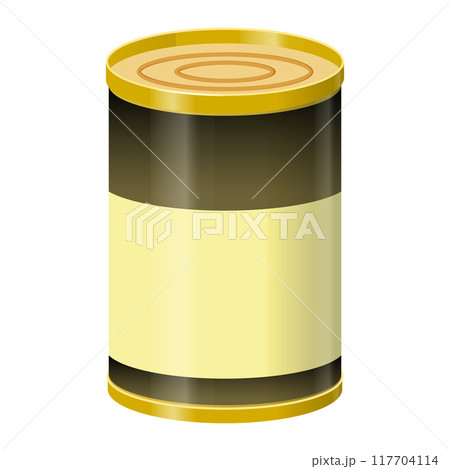 Metal can tin mock up template 117704114