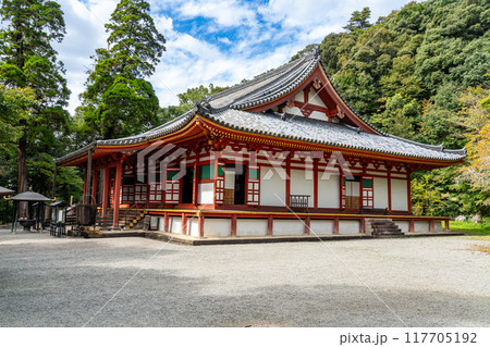 観心寺　国宝の金堂のたたずまい3　大阪府河内長野市 117705192
