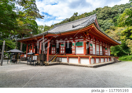 観心寺　国宝の金堂のたたずまい4　大阪府河内長野市 117705193