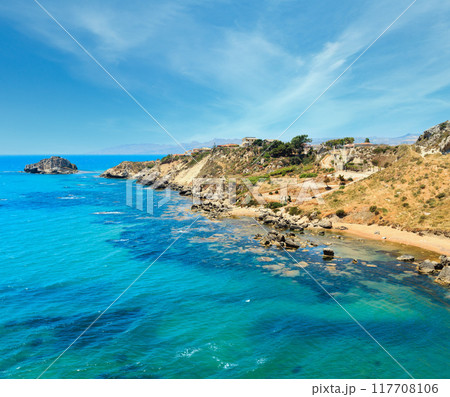 Sea beach near Rocca di San Nicola, Agrigento, Sicily, Italy Sea beach near Rocca di San Nicola, Agrigento, Sicily, Italy 117708106