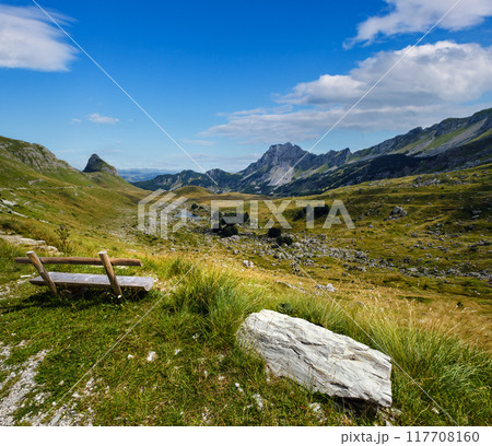 Summer mountain Durmitor National Park, Montenegro. Durmitor panoramic road, Sedlo pass. 117708160