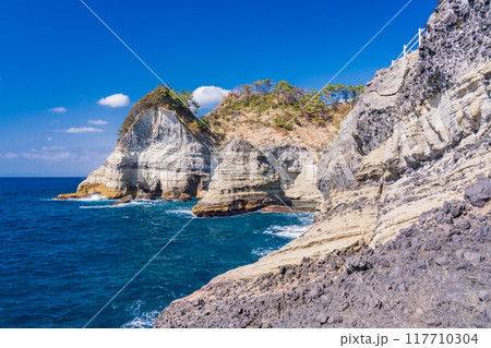 【静岡県】西伊豆・堂ヶ島　枯野公園の海岸線 117710304