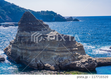【静岡県】西伊豆・堂ヶ島　枯野公園の海岸線 117710320