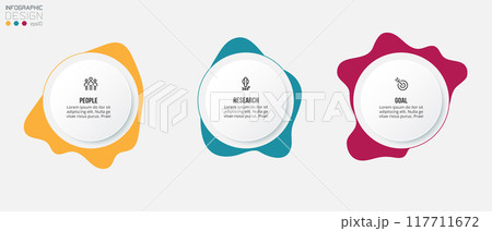 Business concept infographic template with option. Business concept infographic template with option. 117711672