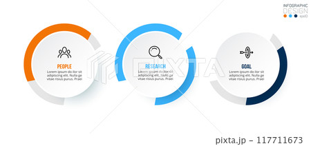 Business concept infographic template with option. Business concept infographic template with option. 117711673