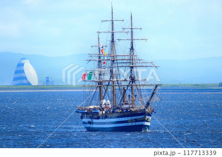 太平洋を渡り東京港へ… 『世界で最も美しい船』海の女王【アメリゴ・ヴェスプッチ】 117713339