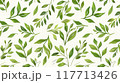 葉のシームレスパターン2 117713426