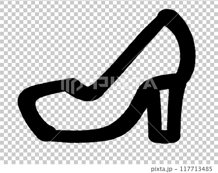 落書き風ハイヒールのイラスト素材 117713485