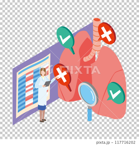 肺の検査 117716202