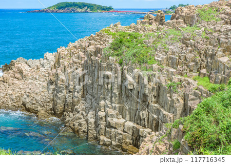 東尋坊(名勝・天然記念物) 越前加賀海岸国定公園 福井県坂井市 東尋坊(名勝・天然記念物) 越前加賀海岸国定公園 福井県坂井市 117716345