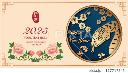 2025 Chinese new year cartoon 100 117717245
