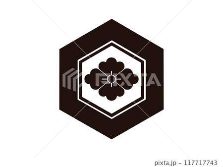 亀甲に花菱 117717743