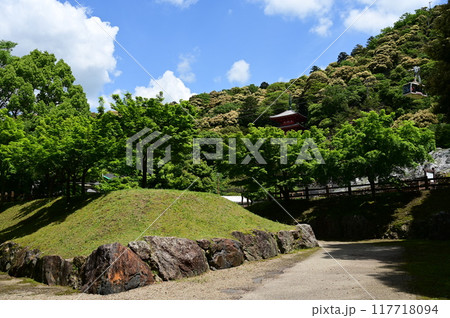 山麓城主居館跡とロープウェイ(岐阜城金華山) 山麓城主居館跡とロープウェイ(岐阜城金華山) 117718094