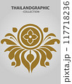 Vector element ethnic decorative ornament ethnic thai illustration 117718236