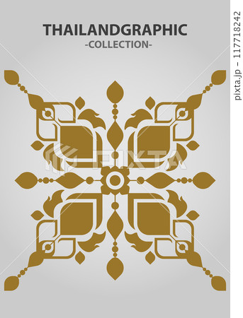 Vector element ethnic decorative ornament ethnic thai illustration 117718242