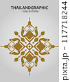 Vector element ethnic decorative ornament ethnic thai illustration 117718244