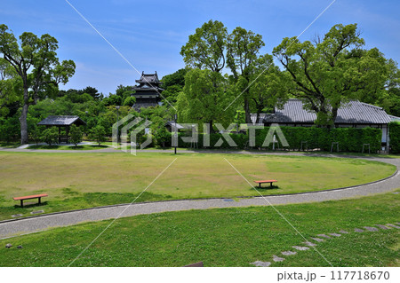 愛知県西尾市 三河国「西尾城」の丑寅櫓と曲輪の様子 愛知県西尾市 三河国「西尾城」の丑寅櫓と曲輪の様子 117718670