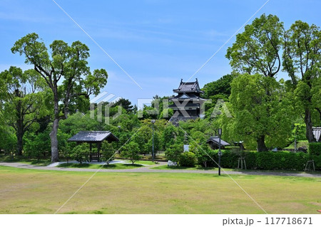 愛知県西尾市 三河国「西尾城」の丑寅櫓と曲輪の様子 愛知県西尾市 三河国「西尾城」の丑寅櫓と曲輪の様子 117718671