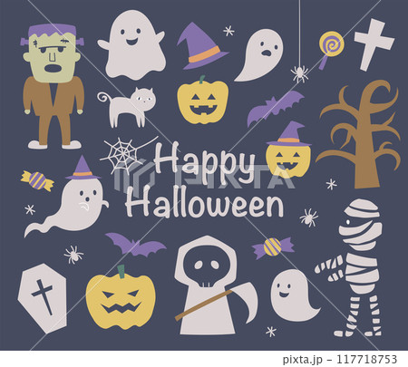 ハロウィンのイラスト 117718753