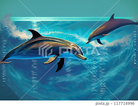 泳ぐイルカ2 117718996