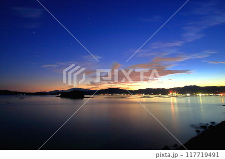 暮れてゆく美しい瀬戸内風景 暮れてゆく美しい瀬戸内風景 117719491