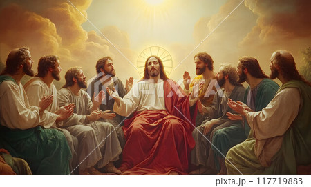 12使徒とイエスキリストのいる風景 12使徒とイエスキリストのいる風景 117719883