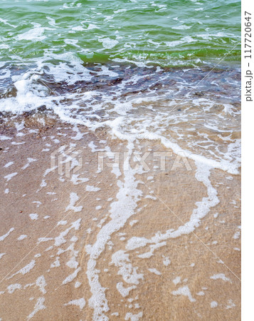 water on sand beach at Curonian Courish Spit 117720647