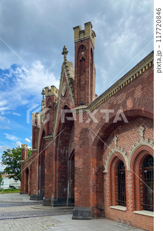 Brandenburg Gate in Kaliningrad city, Russia 117720846