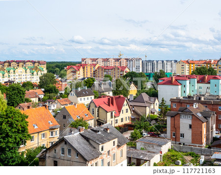 above view of residential district in Zelenogradsk 117721163