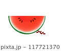 カットしたスイカのイラスト 117721370