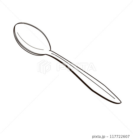 metal tablespoon cutlery  117722607